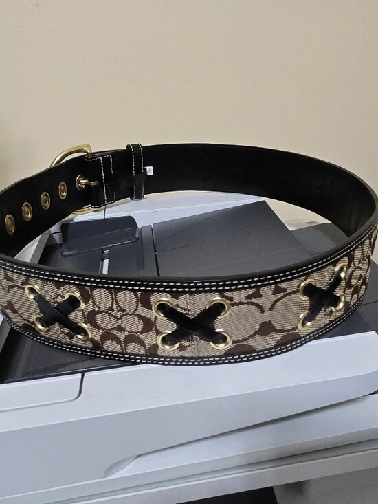 Coach Signatute Patch Belt Ladies Size Small main image 8